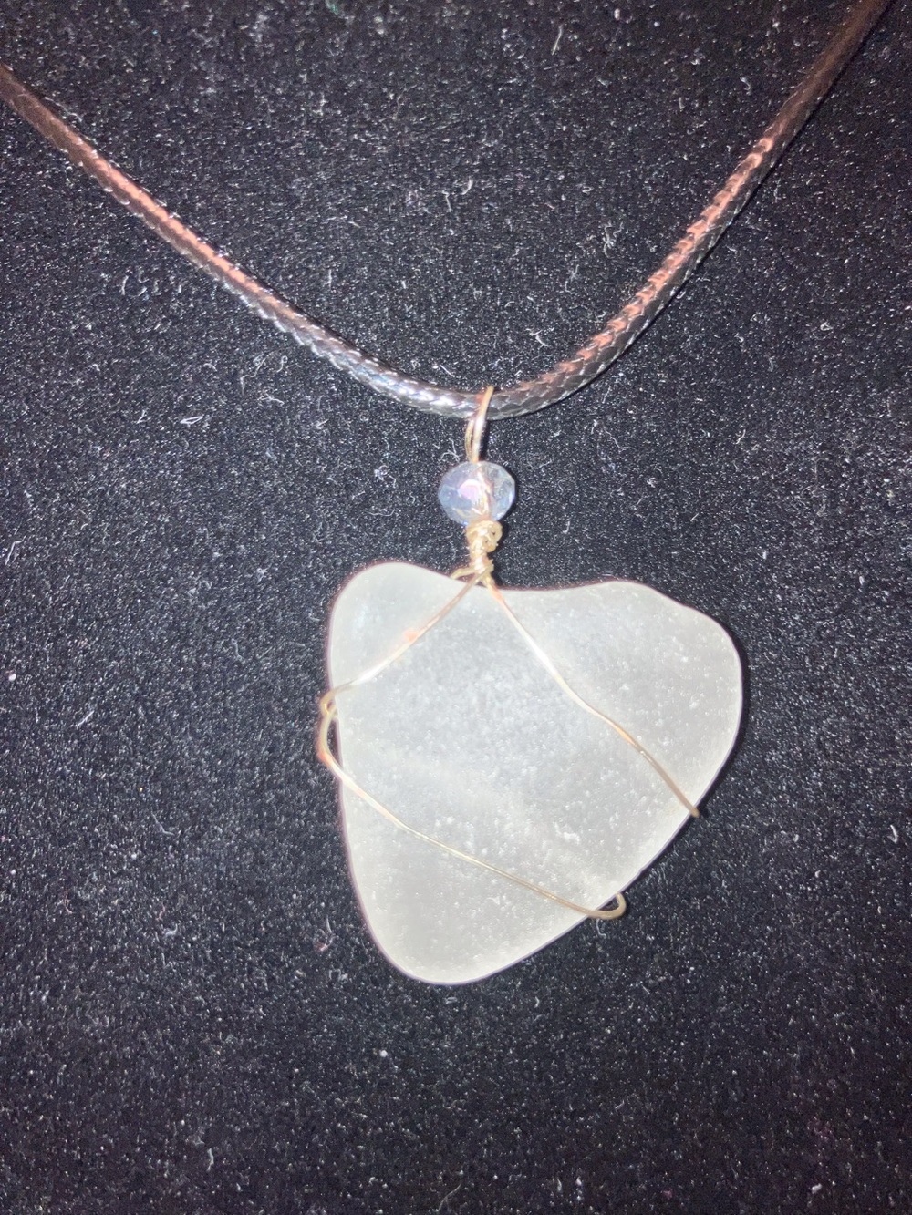 #145 handmade seaglass pendant necklace